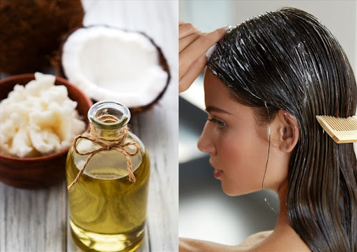 Bạn có thể chải nhẹ tóc nếu sợ dầu dừa bết dính thành cục